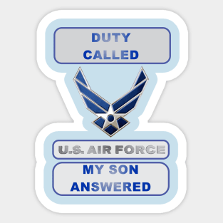 DutyCalledAirForce Son Sticker